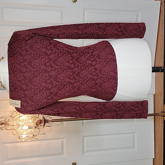 NWT, American Eagle Cropped Stretch Lace Top - Picture 5 of 16